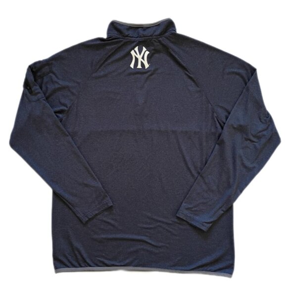 New Era Yankees 1/4 Zip Lightweight Pullover Mens L Gray MLB Genuine Merchandise - Picture 2 of 11